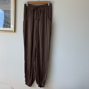 Zara Olive Duochrome Jogger Pants